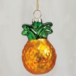Pineapple Glass Handblown Christmas Ornament Decor